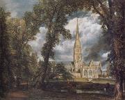 John Constable Salisbury Cathedral from the Bishop's Grounds USA oil painting artist